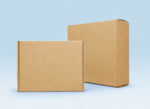 Discreet pharmacy delivery box being prepared